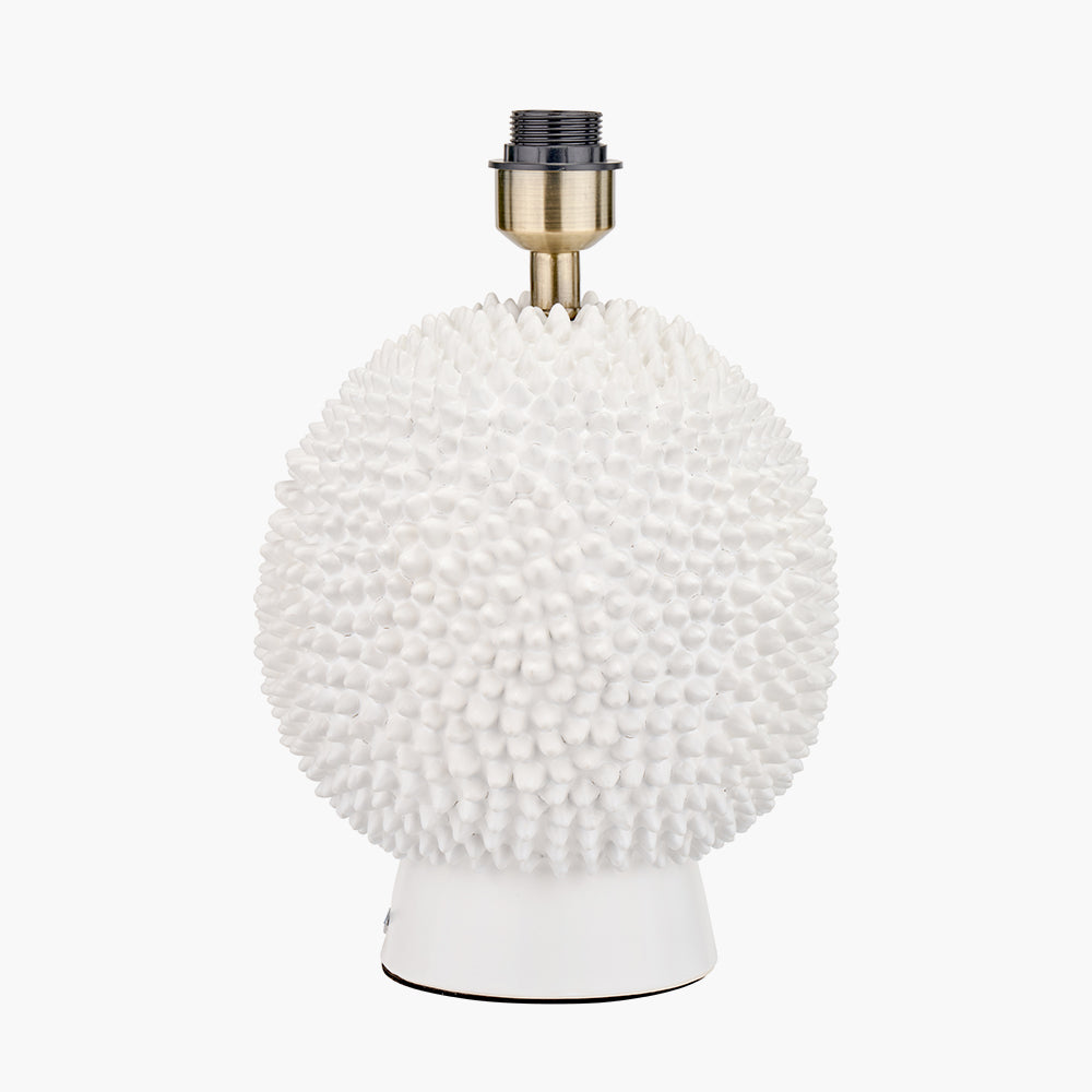 Wrenley Cream Ceramic Sea Urchin Table Lamp - Base Only